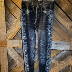 Stylish Black Embellished Women's leggings